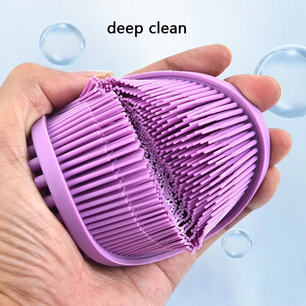 Soft Silicone Exfoliating Body Brush for Bath, Shower, and Facial Massage - Suitable for Babies